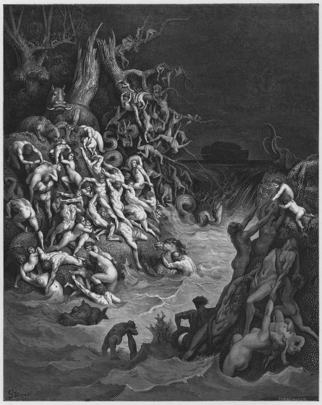 Gustave Dore Biblia: A víz által elpusztított világ alkotó: Gustave Dore