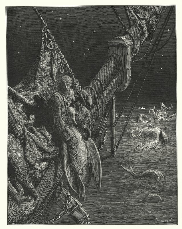 Gustave Dore illusztrációja Coleridge Rime of the Ancient Mariner című művéhez (metszet) alkotó: Gustave Dore
