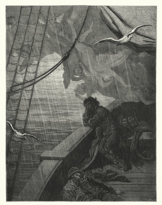 Gustave Dore illusztrációja Coleridge Rime of the Ancient Mariner című művéhez (metszet) alkotó: Gustave Dore