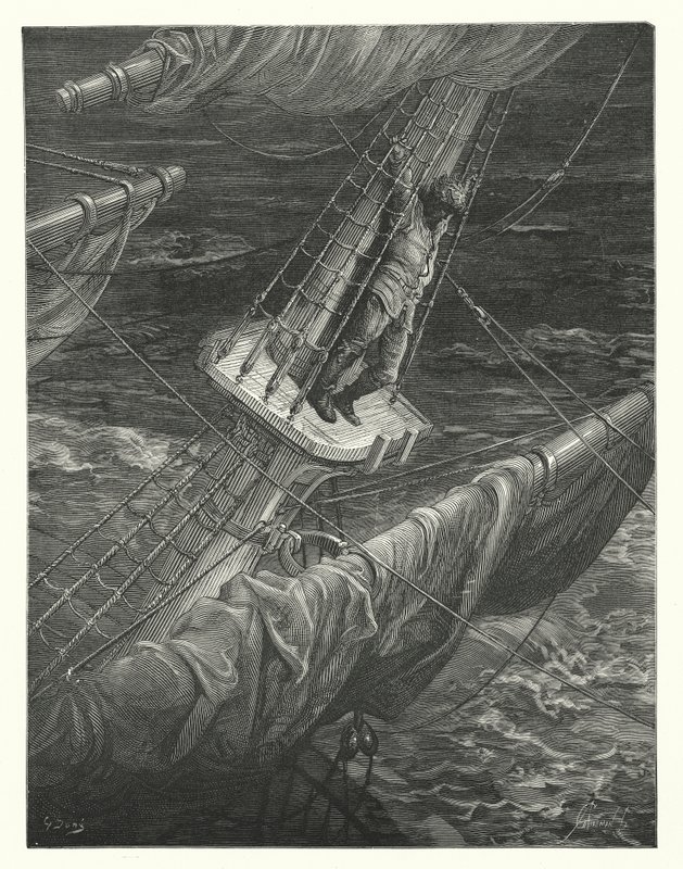 Gustave Dore illusztrációja Coleridge Rime of the Ancient Mariner című művéhez (metszet) alkotó: Gustave Dore
