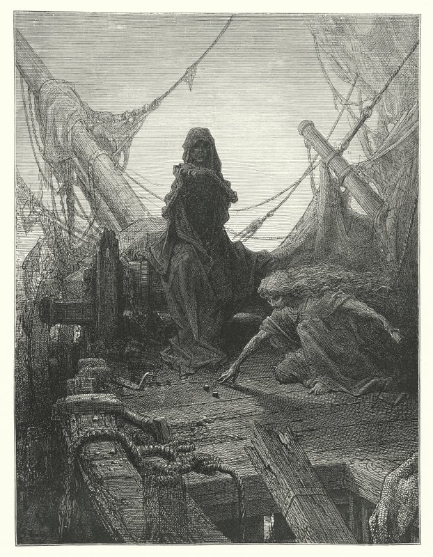 Gustave Dore illusztrációja Coleridge Rime of the Ancient Mariner című művéhez (metszet) alkotó: Gustave Dore