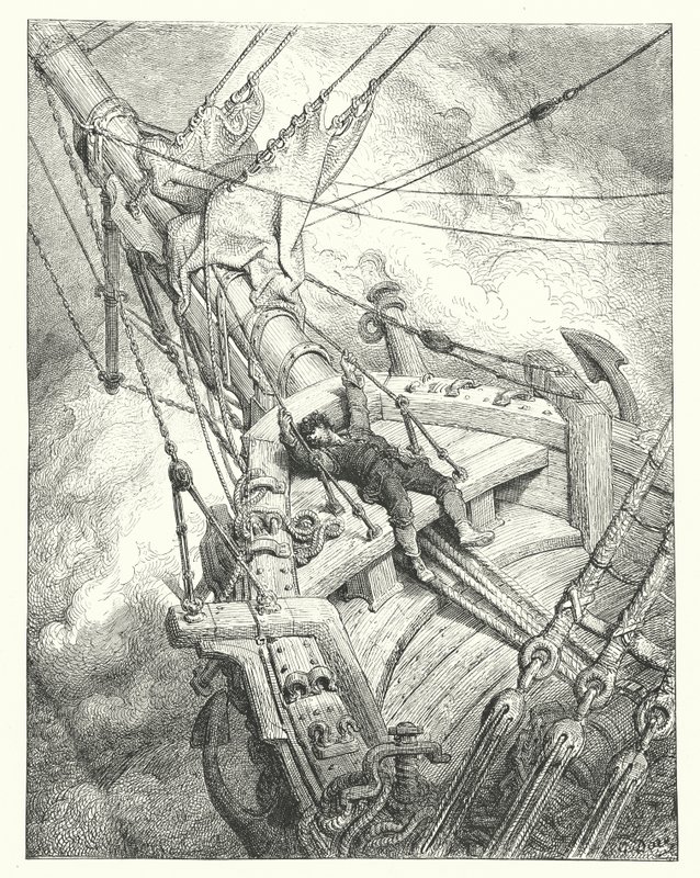 Gustave Dore illusztrációja Coleridge Rime of the Ancient Mariner című művéhez (metszet) alkotó: Gustave Dore
