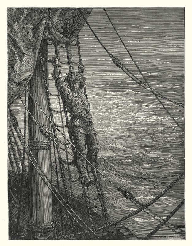 Gustave Dore illusztrációja Coleridge Rime of the Ancient Mariner című művéhez (metszet) alkotó: Gustave Dore