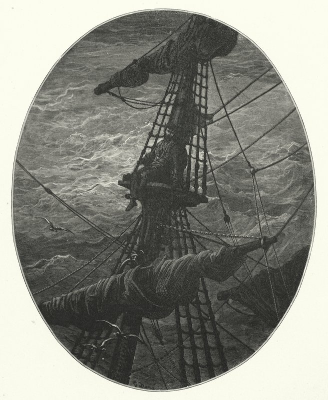 Gustave Dore illusztrációja Coleridge Rime of the Ancient Mariner című művéhez (metszet) alkotó: Gustave Dore