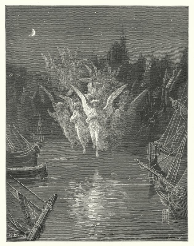Gustave Dore illusztrációja Coleridge Rime of the Ancient Mariner című művéhez (metszet) alkotó: Gustave Dore