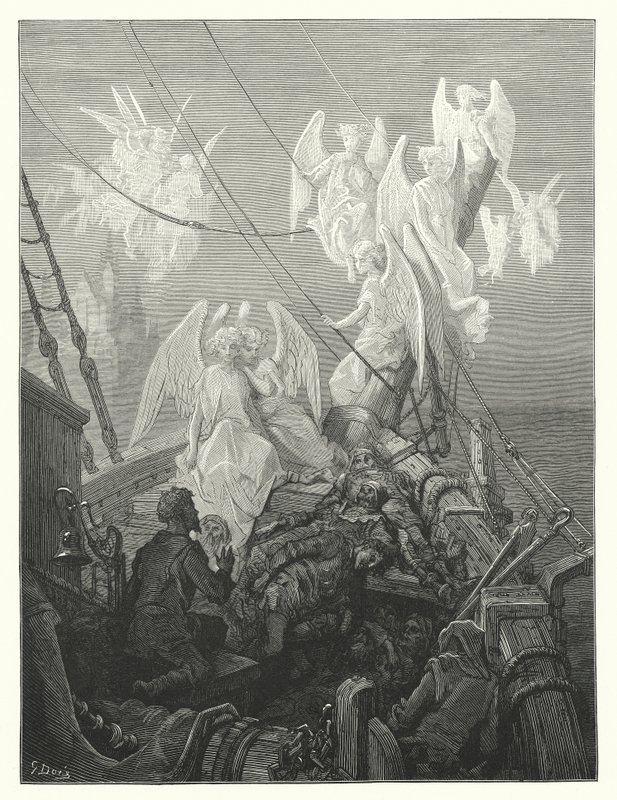Gustave Dore illusztrációja Coleridge Rime of the Ancient Mariner című művéhez (metszet) alkotó: Gustave Dore