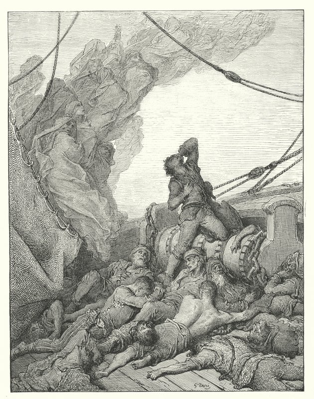 Gustave Dore illusztrációja Coleridge Rime of the Ancient Mariner című művéhez (metszet) alkotó: Gustave Dore