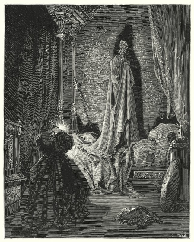 Gustave Dore Don Quijote: "Áldj meg engem!" felkiáltott: "Mi ez?" (metszet) alkotó: Gustave Dore