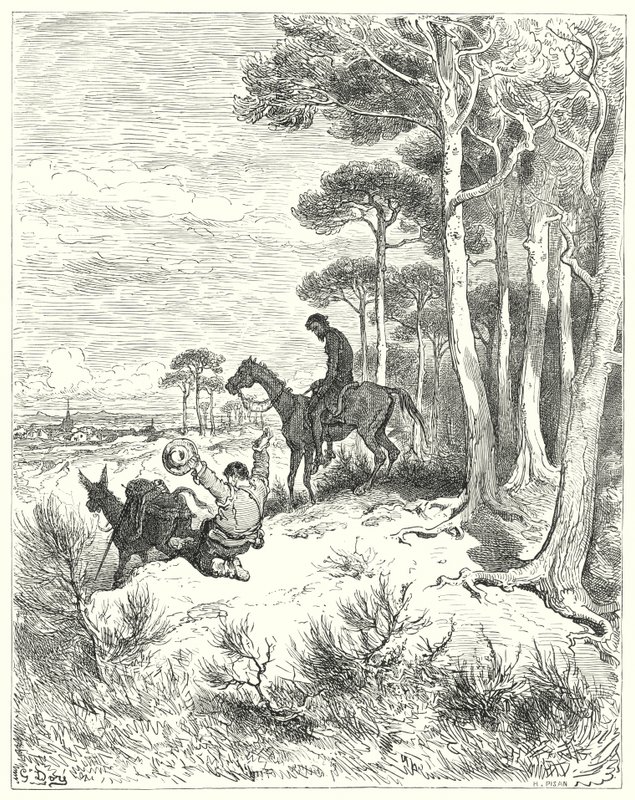 Gustave Dore Don Quijote: "Ó, régóta vágyom haza!" (metszet) alkotó: Gustave Dore