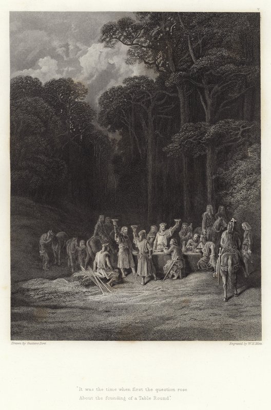 Alfred Tennyson illusztrációja Vivien számára alkotó: Gustave Dore