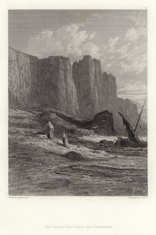 Alfred Tennyson illusztrációja Vivien számára alkotó: Gustave Dore