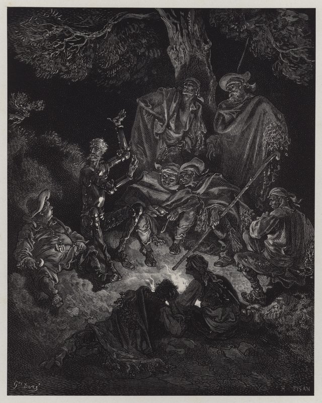Illusztráció Don Quijote de la Mancha-ból alkotó: Gustave Dore