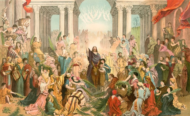 Jézus belép Jeruzsálembe alkotó: Gustave Dore