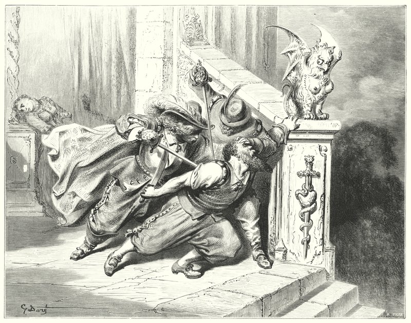 A kékszakáll; Kékszakáll (metszet) alkotó: Gustave Dore