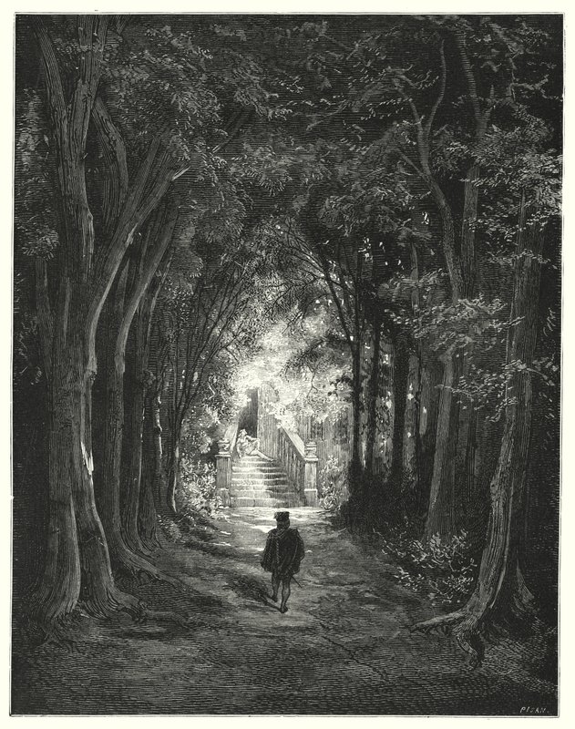 La Belle Au Bois Dormant; Csipkerózsika (metszet) alkotó: Gustave Dore