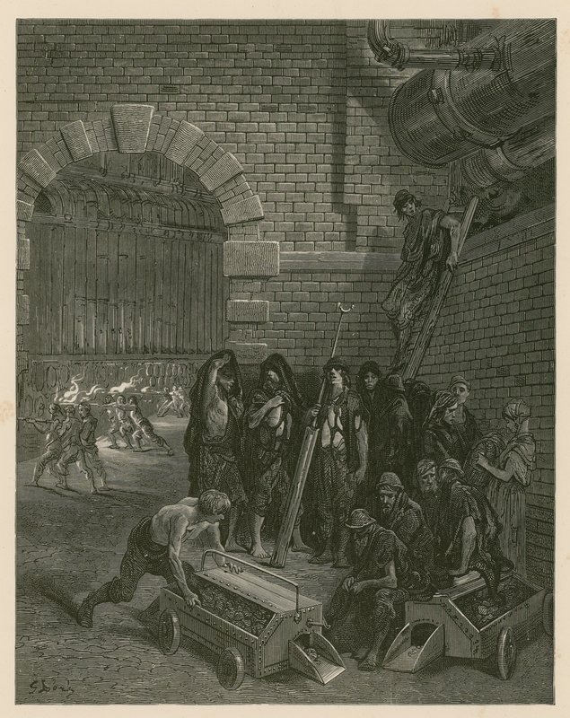 Lambeth Gas Works, London alkotó: Gustave Dore