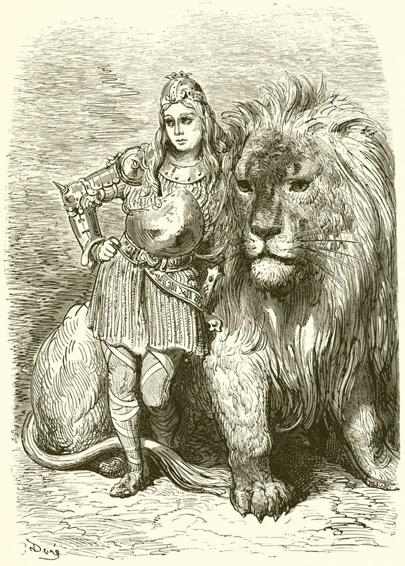 Mitaine és Oghris alkotó: Gustave Dore