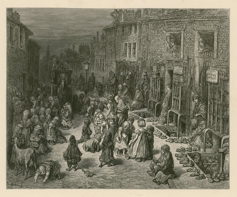 Seven Dials, London alkotó: Gustave Dore