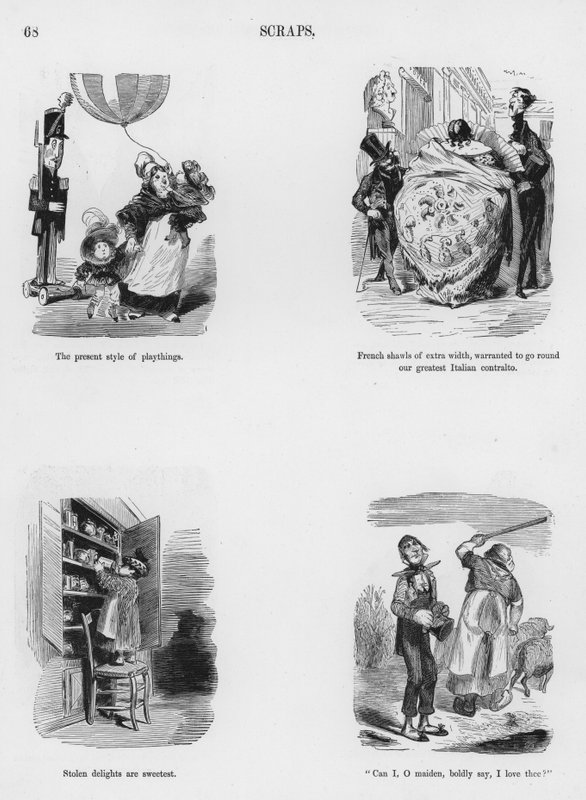 Humoros és groteszk vázlatok – Gustave Dore (metszet) alkotó: Gustave Dore