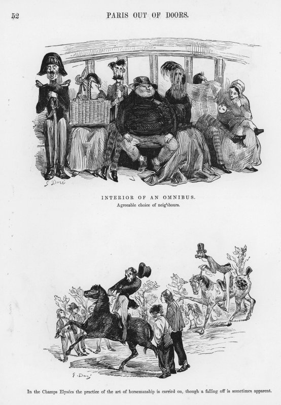 Humoros és groteszk vázlatok – Gustave Dore (metszet) alkotó: Gustave Dore