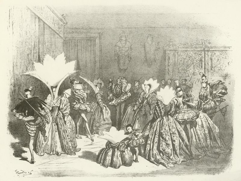 A Jig-A Ball III. Henrik uralkodása alatt (mélynyomás) alkotó: Gustave Dore