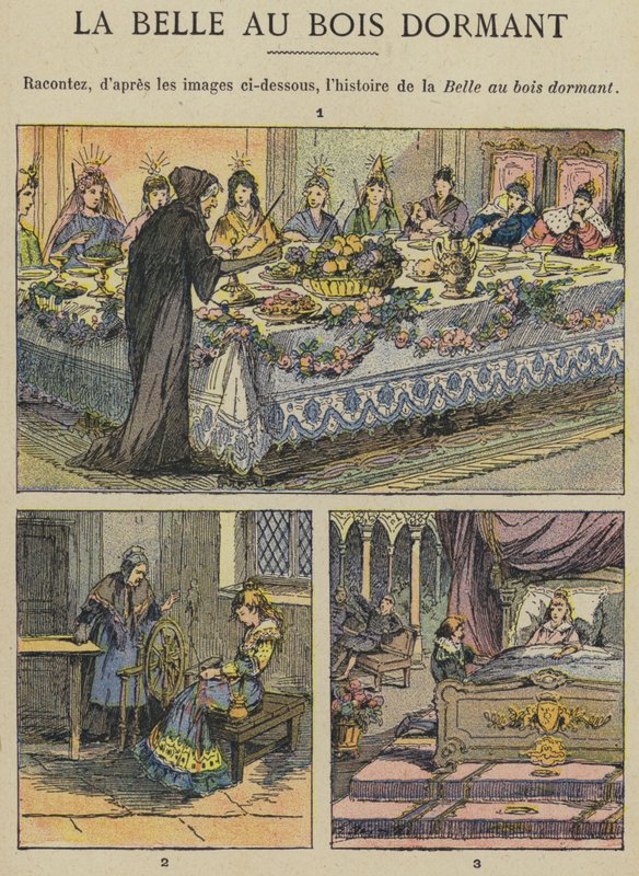 Csipkerózsika (színes litó) alkotó: Gustave Fraipont
