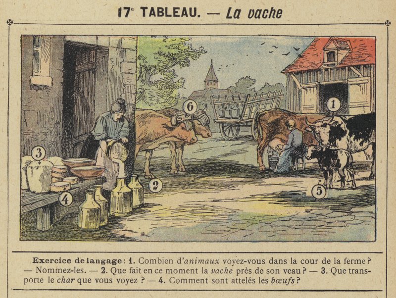 La vache (színes tagok) alkotó: Gustave Fraipont