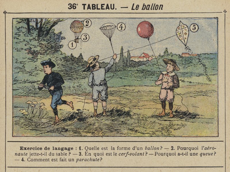 Le léggömb (színes tagok) alkotó: Gustave Fraipont