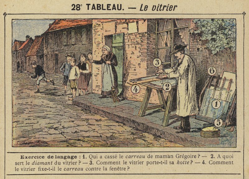 The Glazier (színes litó) alkotó: Gustave Fraipont