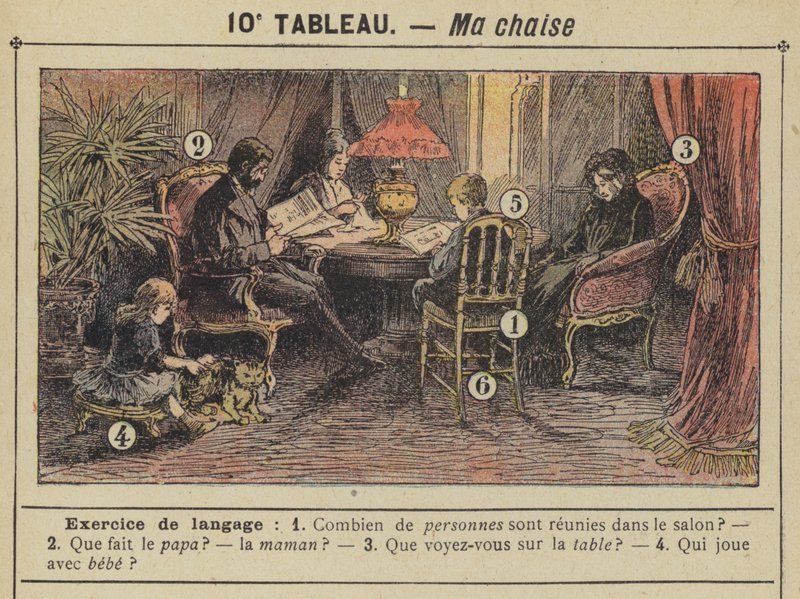 Ma chaise (colour litho) alkotó: Gustave Fraipont