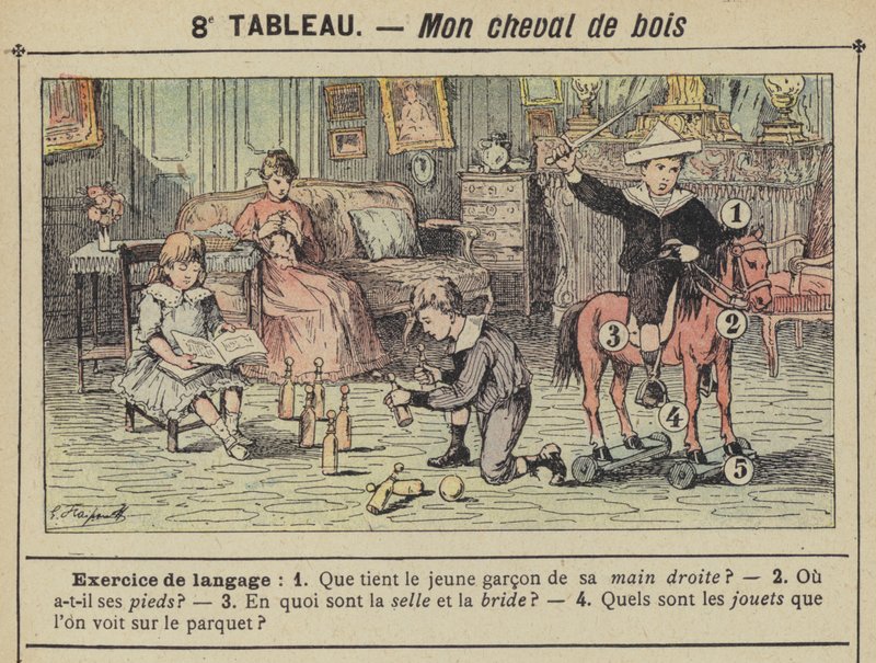Az én falovam (színes litho) alkotó: Gustave Fraipont