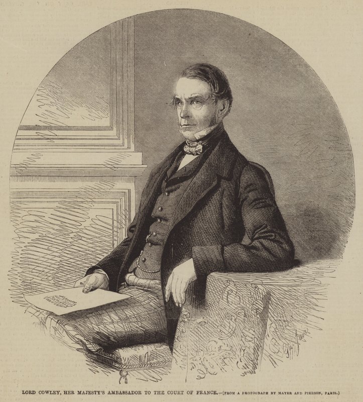 Lord Cowley, Őfelsége nagykövete a francia udvarnál alkotó: Gustave Janet