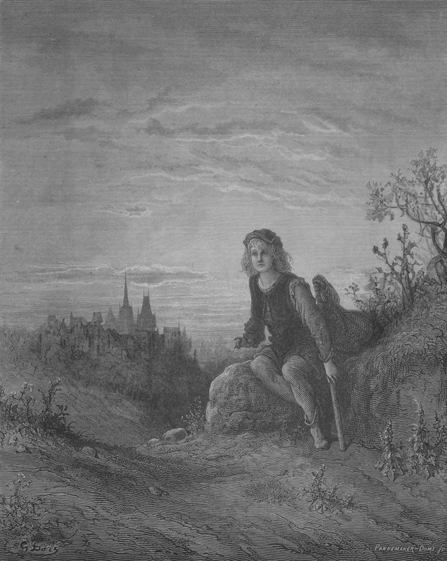 Dick Whittington a Highgate Bellst hallgatja alkotó: Gustave after Dore
