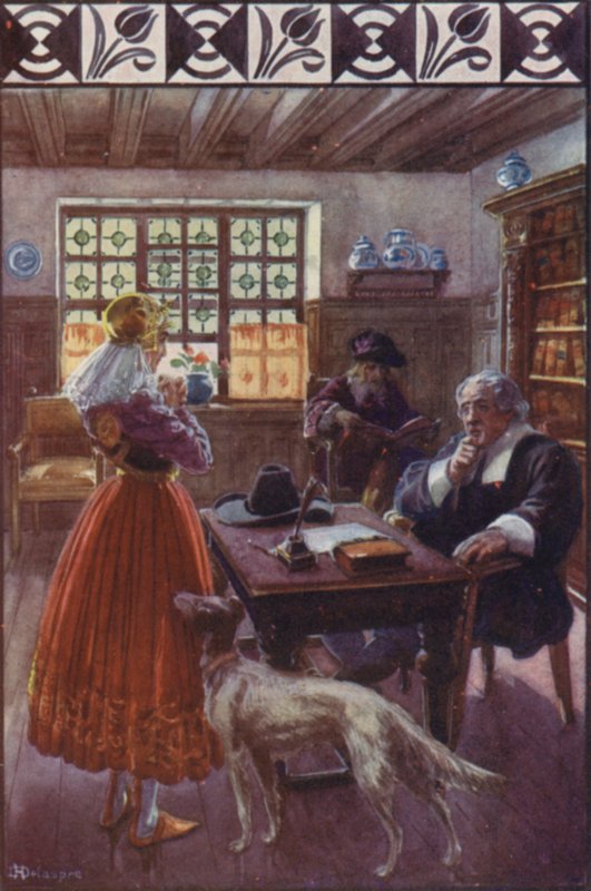 "Isten, aki tudja, hogy igazam van, bizonyítékokkal szolgál" (színes litho) alkotó: H. Delaspre