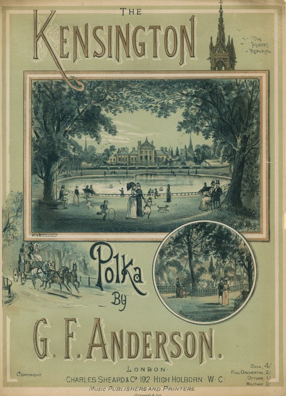 Kotta a The Kensington Polkához, G F Andersontól alkotó: H. G. Banks