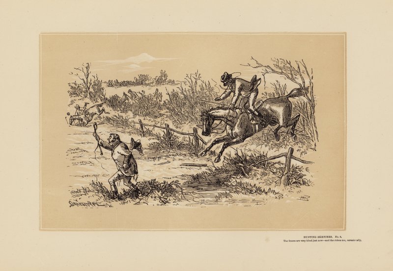 Vadászati vázlatok, No 9, Vigyázz (metszet) alkotó: Hablot Knight (1815 92) Browne