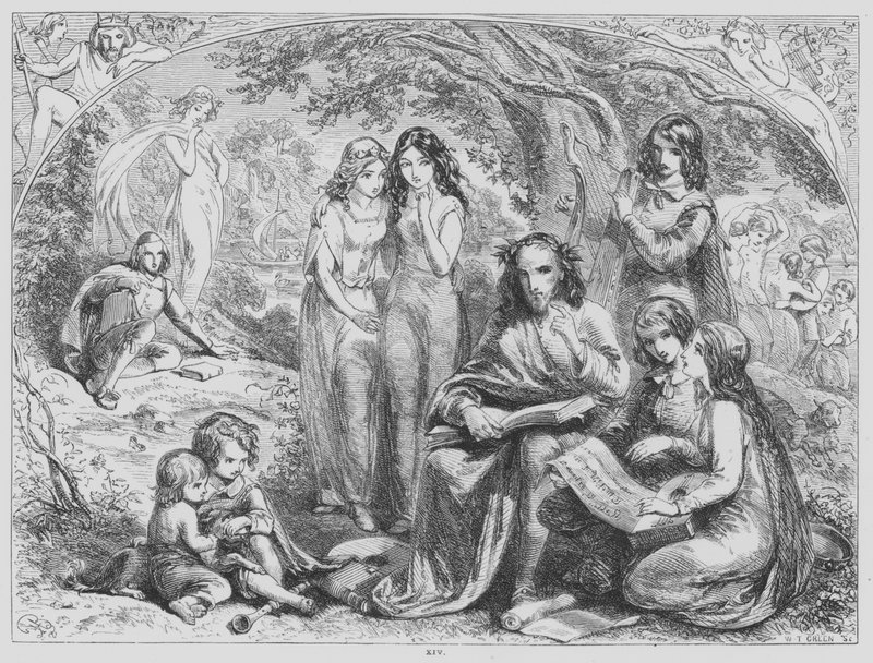 John Milton, L’Allegro (metszet) alkotó: after Hablot Knight Browne