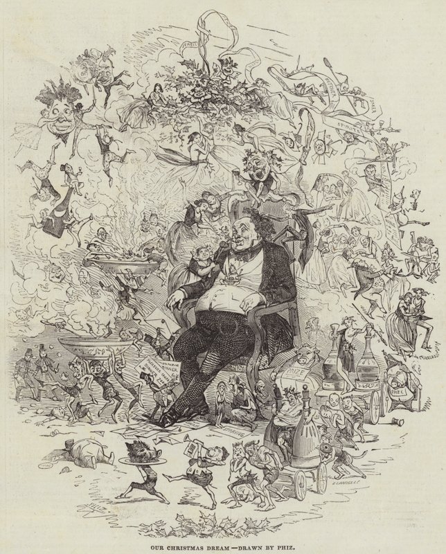 Karácsonyi álmunk (metszet) alkotó: after Hablot Knight Browne