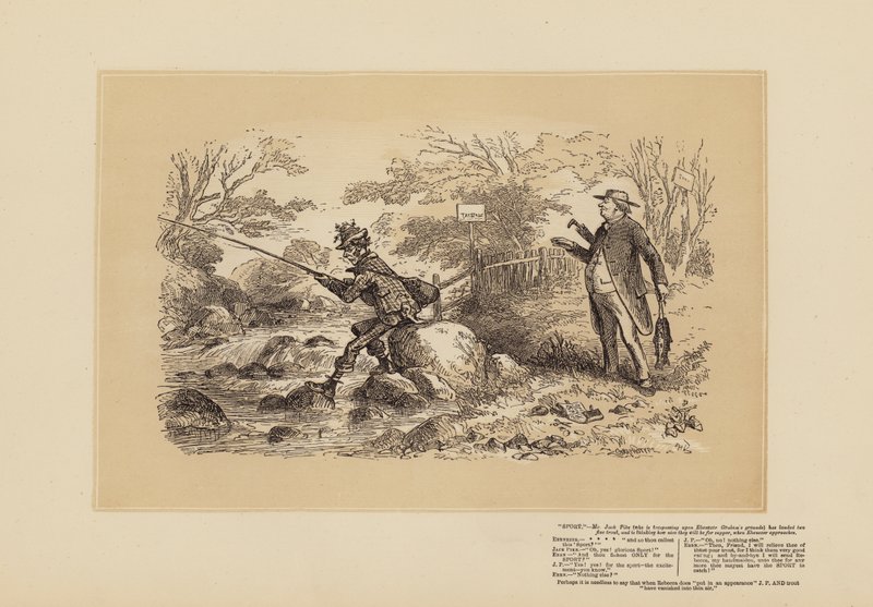 Horgászvázlatok, No 2, Nagyon hasonlít egy orvhalászra (metszet) alkotó: Hablot Knight (1815 92) Browne
