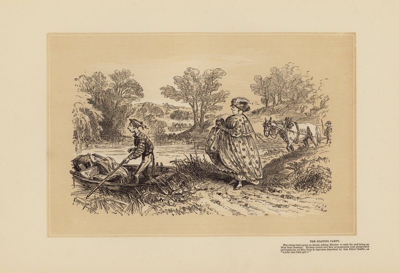 Horgászvázlatok, No 3, A Bouncer (metszet) alkotó: Hablot Knight (1815 92) Browne