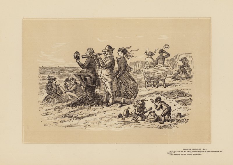 Tengerparti vázlatok, No 5, So very Obliging (metszet) alkotó: Hablot Knight (1815 92) Browne