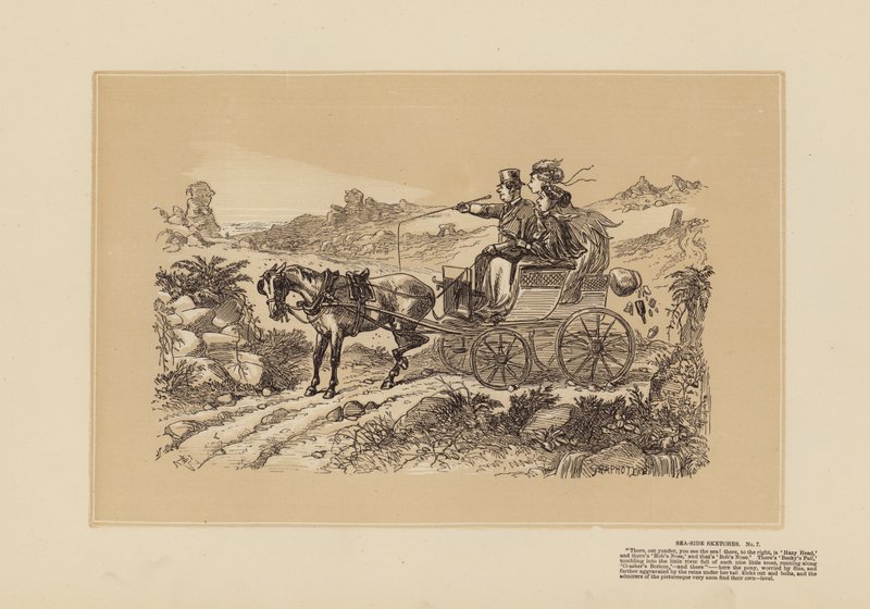 Tengerparti vázlatok, No 7, A festői dolgok (metszet) alkotó: Hablot Knight (1815 92) Browne