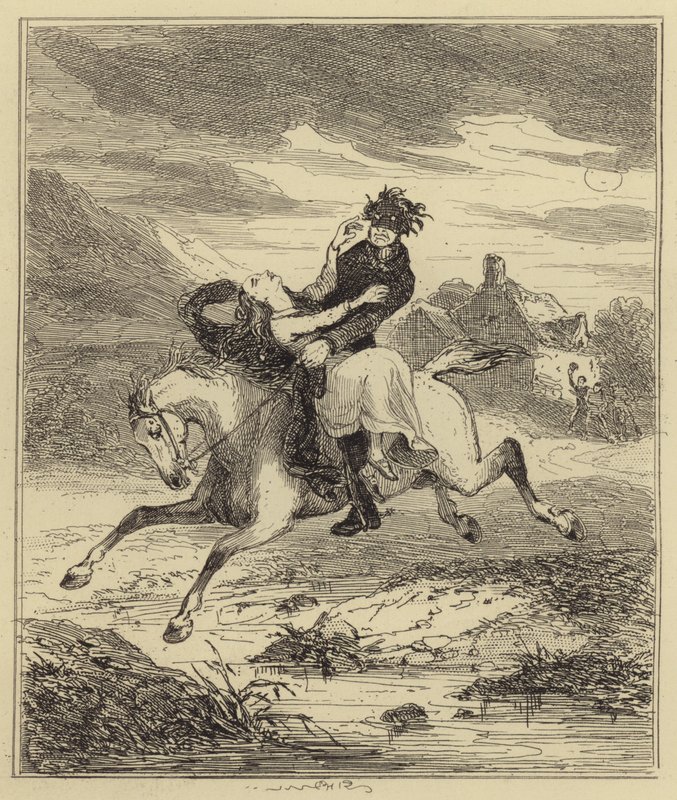 Miss Gould elrablása alkotó: Hablot Knight Browne