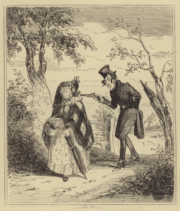 Bartlett lelövi Mrs Lewist alkotó: Hablot Knight Browne