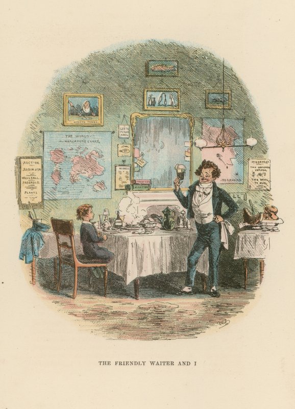 Illusztráció David Copperfield számára alkotó: Hablot Knight Browne