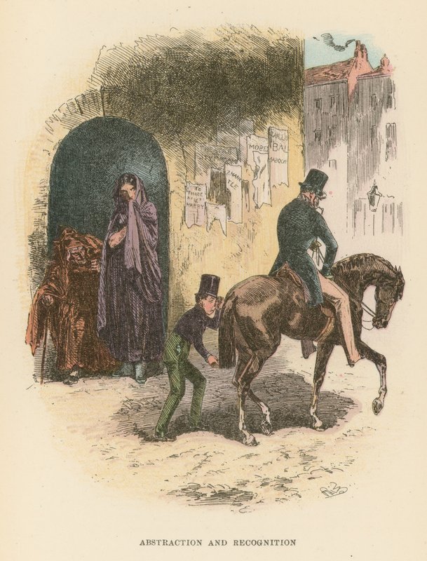 Illusztráció Dombey és fia számára alkotó: Hablot Knight Browne