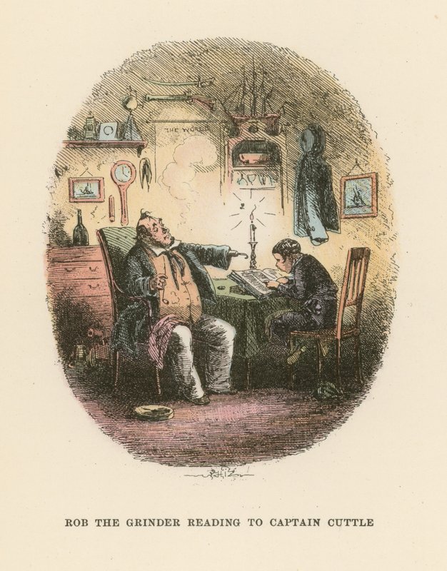 Illusztráció Dombey és fia számára alkotó: Hablot Knight Browne