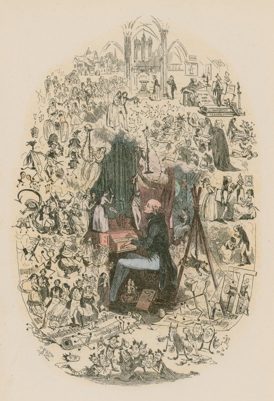 Illusztráció Martin Chuzzlewit számára alkotó: Hablot Knight Browne