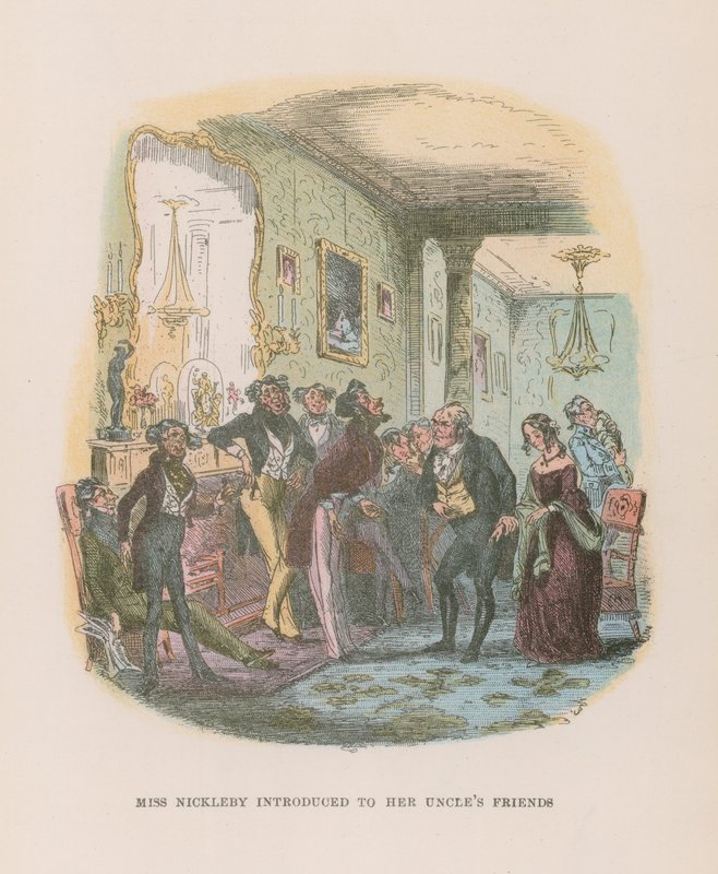 Illusztráció Nicholas Nickleby számára alkotó: Hablot Knight Browne