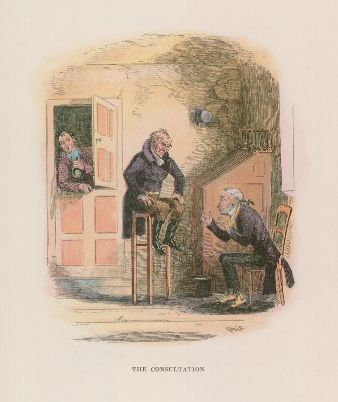 Illusztráció Nicholas Nickleby számára alkotó: Hablot Knight Browne
